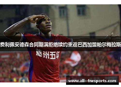 费利佩安德森合同期满拒绝续约重返巴西加盟帕尔梅拉斯 费利佩安德森合同期满拒绝续约重返巴西加盟帕尔梅拉斯